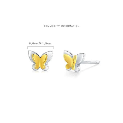 Women's 925 Sterling Silver Butterfly Earrings - Elegant and Timeless