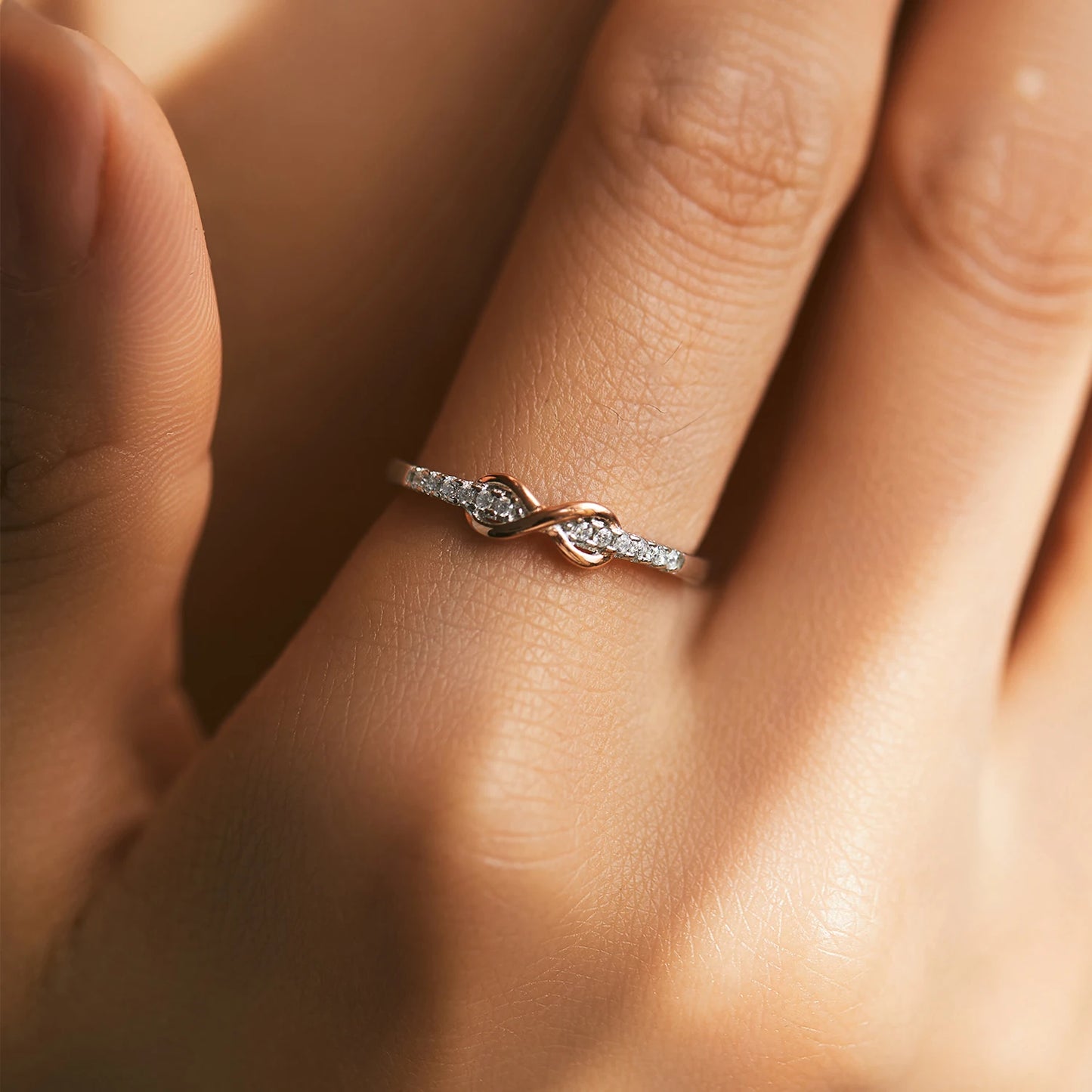MQ Stunning S925 Silver Love Ring: Perfect for Women