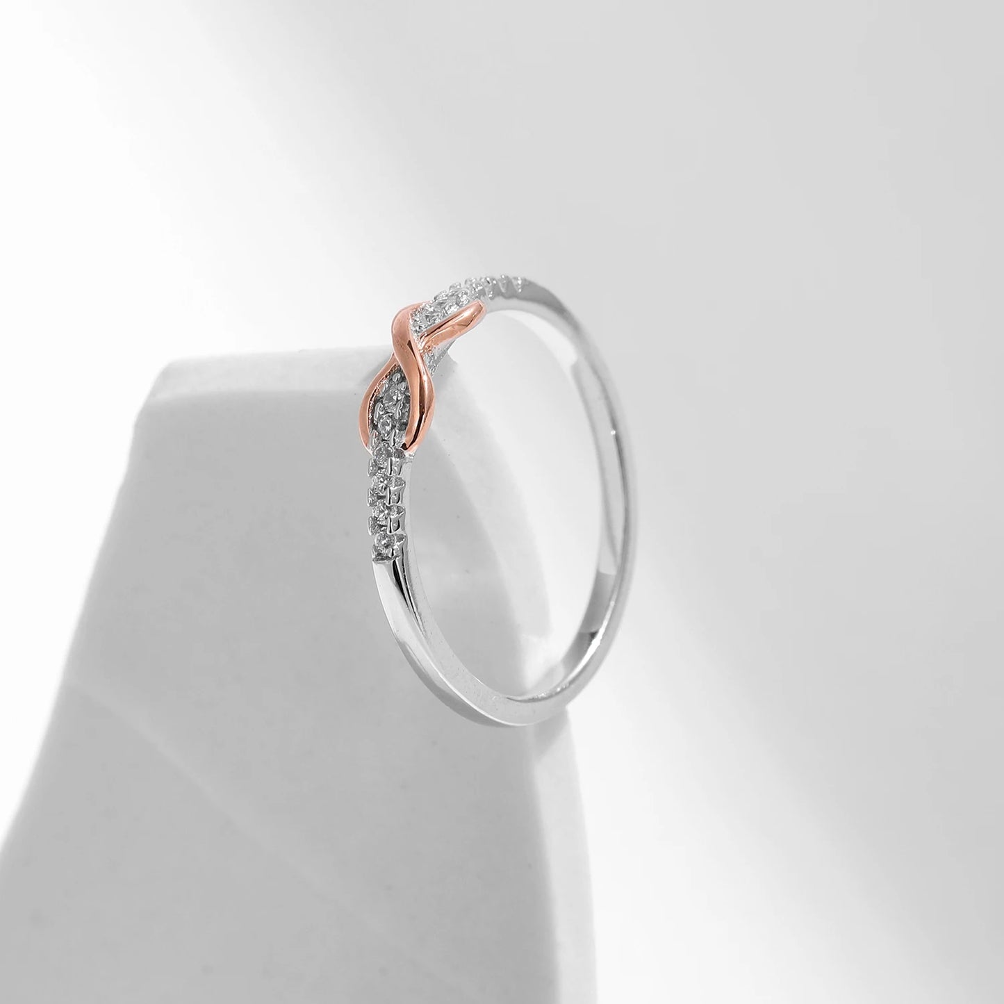 MQ Stunning S925 Silver Love Ring: Perfect for Women