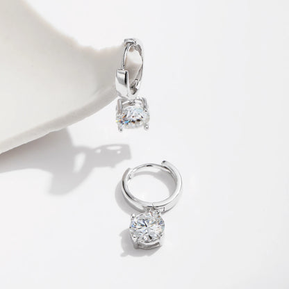 MQ 925 Silver Moissanite Hoop Earrings for Women - Eternal Brilliance at a Fraction of the Cost