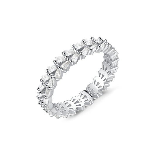 Shine Bright with MQ 925 Silver Women's Ring - Trendy & Chic!
