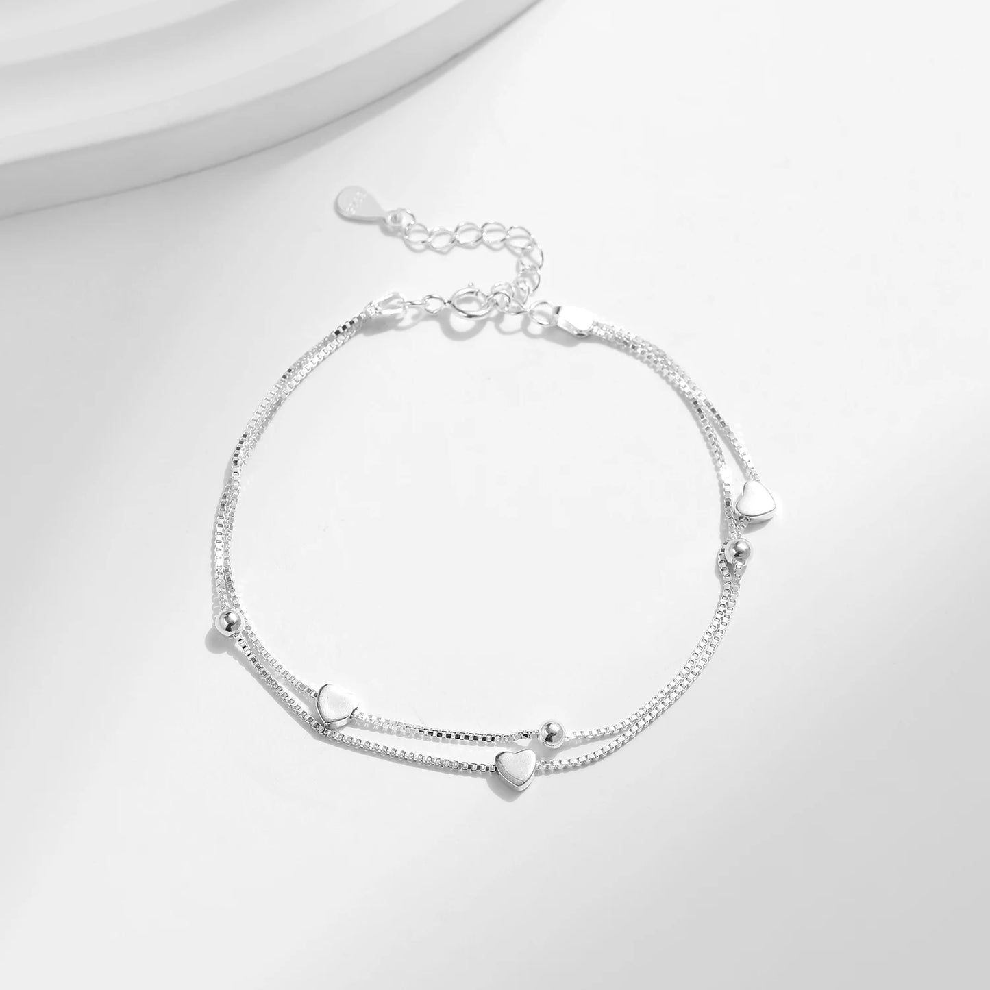 MQ S925 Silver Double Layer bracelet For Women