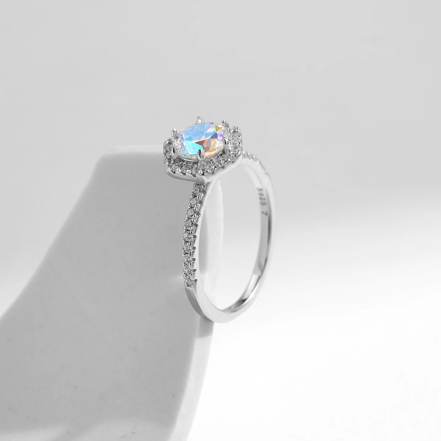 Stunning MQ 925 Silver Colorful Round Ring - Perfect for Women