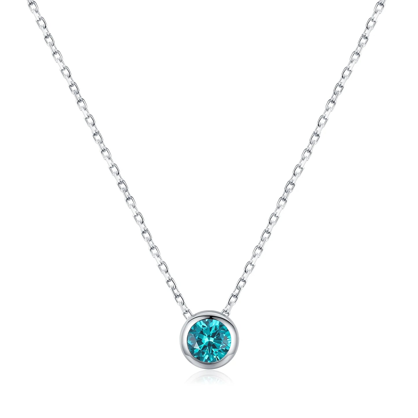 Elegant MQ 925 Silver Round Necklace