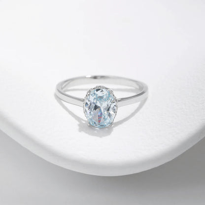 Stunning Ocean Blue Ring for Women | 925 Silver | Limited Stock!