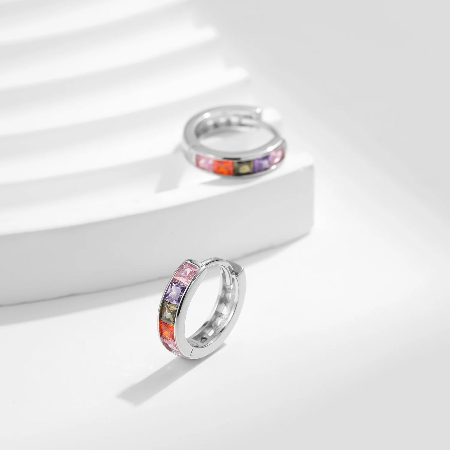 Stunning MQ S925 Silver Earrings - Colorful Women's Jewelry