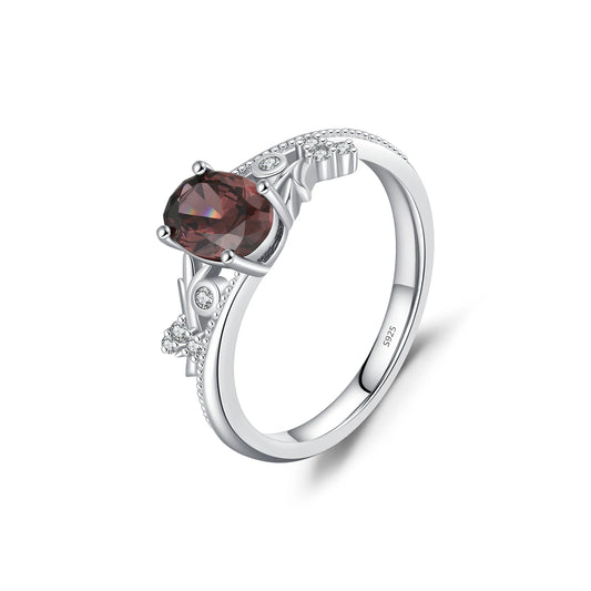 Make a Statement with MQ's 925 Silver Blood Red Ring for Women - Shop Now!