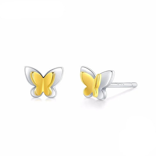 Women's 925 Sterling Silver Butterfly Earrings - Elegant and Timeless
