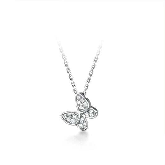 Butterfly 925 Sterling Silver necklace  for Women