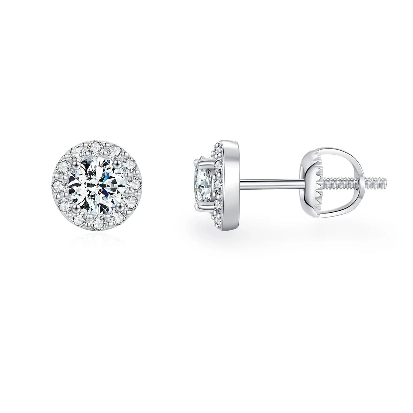 MQ Classic 925 Sterling Silver Moissanite Earrings