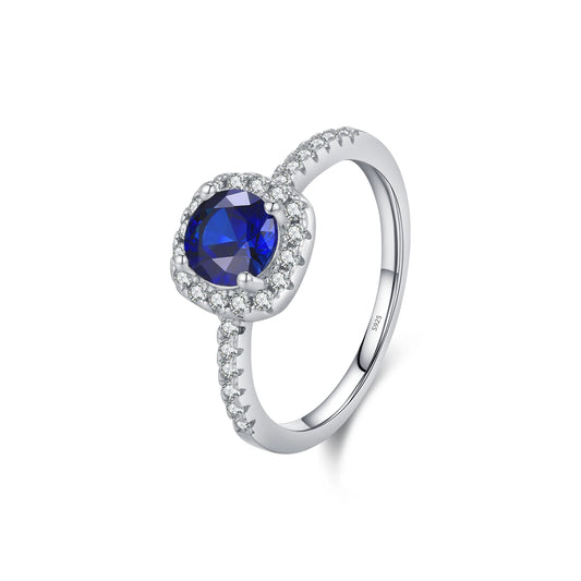 Stunning MQ Blue Zirconia Ring | 925 Sterling Silver | Women's Jewelry