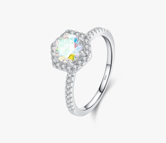 Stunning MQ 925 Silver Colorful Round Ring - Perfect for Women