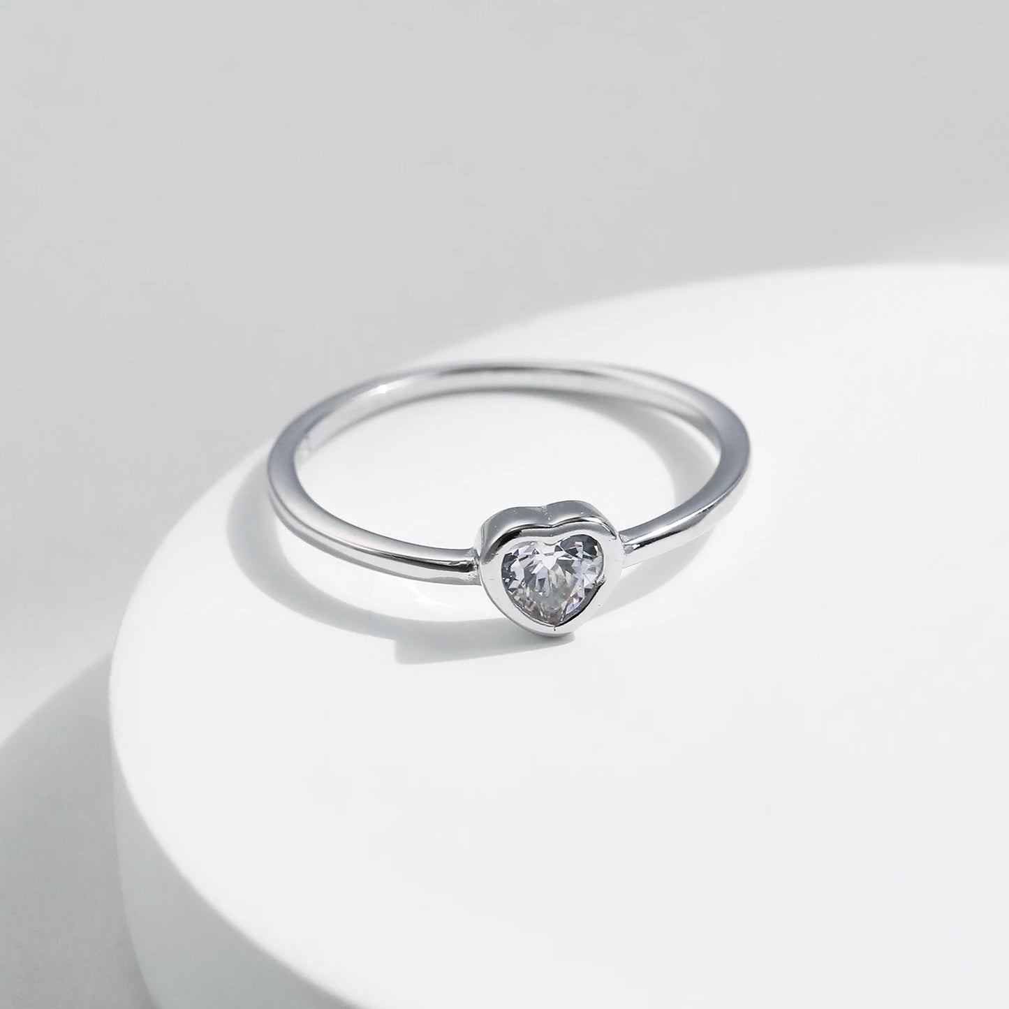 MQ Heart Shape Moissanite 925 Silver Ring