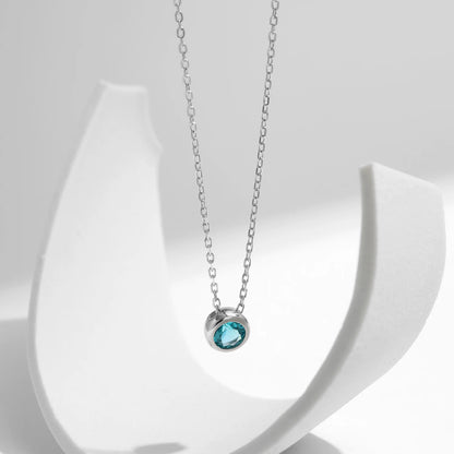 Elegant MQ 925 Silver Round Necklace