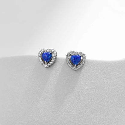 Sparkling Hearts Silver Earrings - MQ S925 | Women's Jewelry