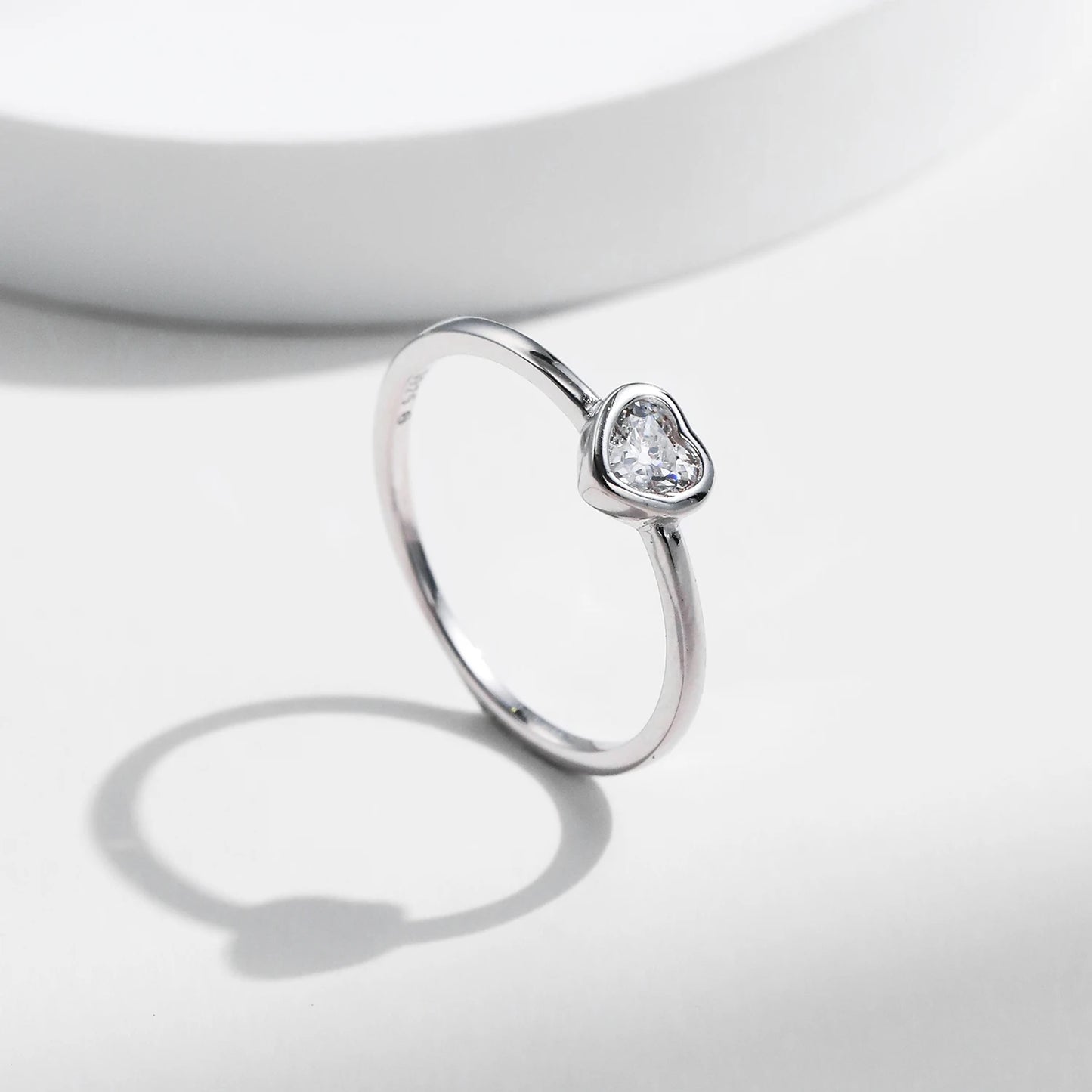 MQ Heart Shape Moissanite 925 Silver Ring