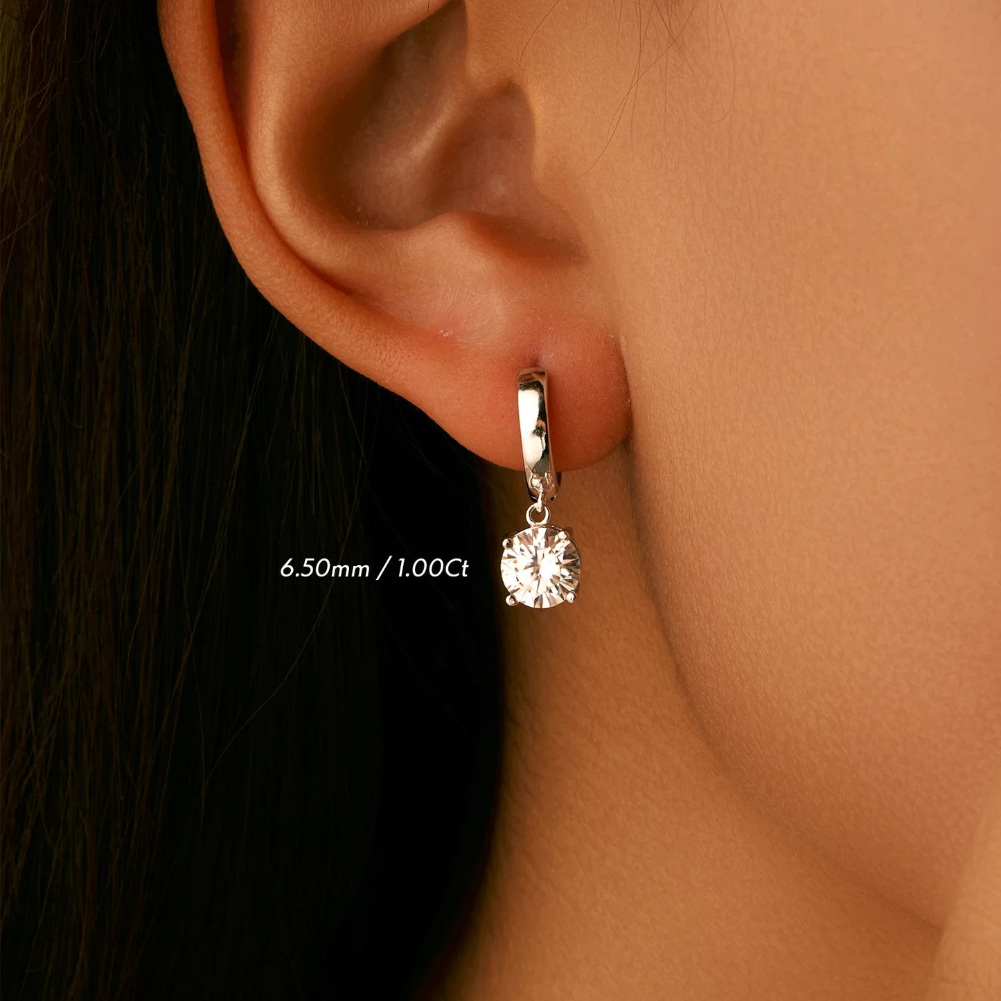 MQ 925 Silver Moissanite Hoop Earrings for Women - Eternal Brilliance at a Fraction of the Cost