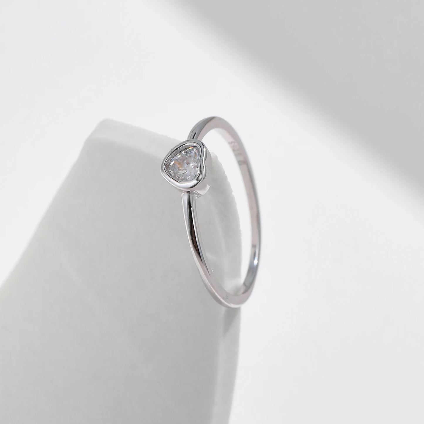 MQ Heart Shape Moissanite 925 Silver Ring