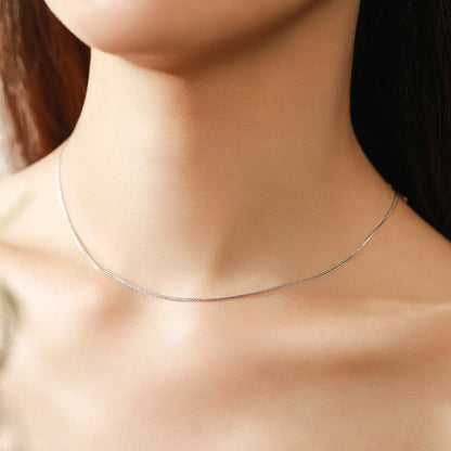 Stunning 925 Silver Necklaces for Women: Shop MQ's Basic Chain 7 models Collection!