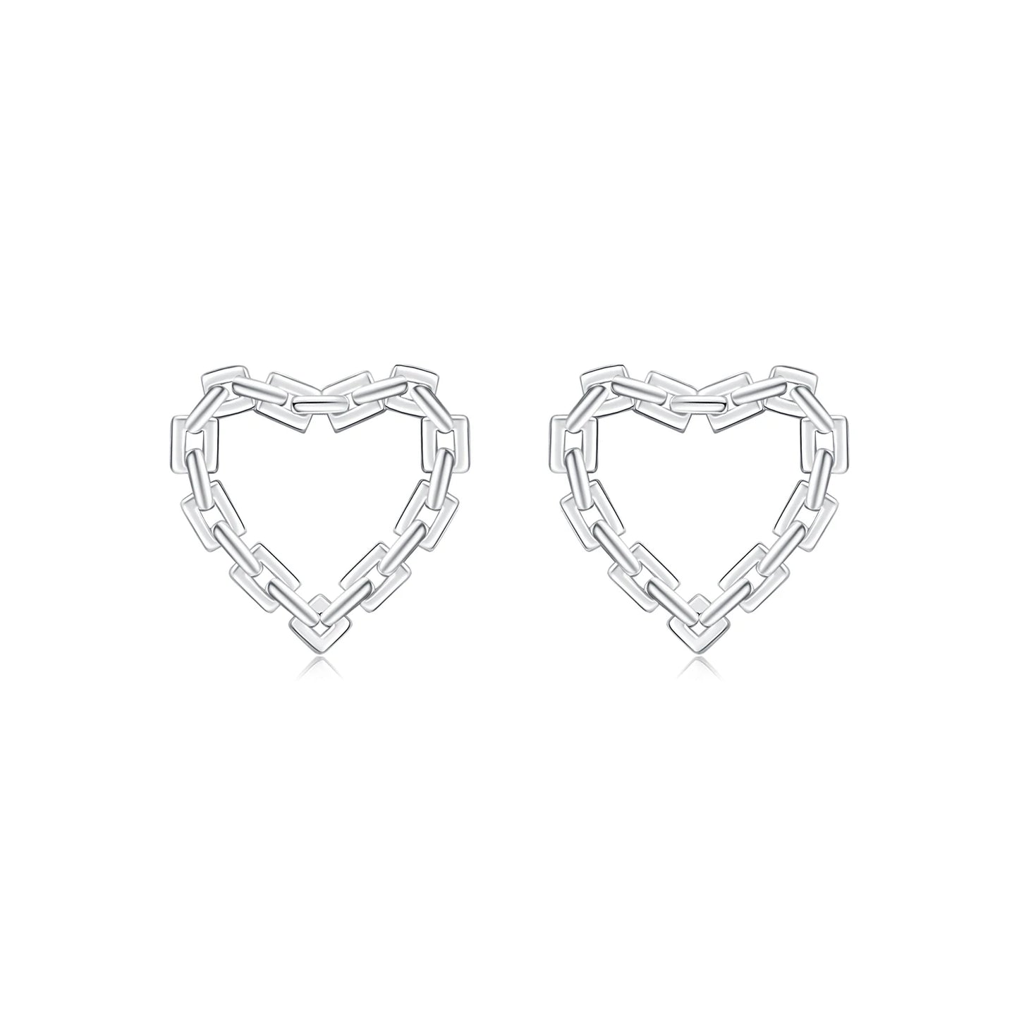 Sparkle with MQ 925 Silver Hearts Earrings - Perfect for Women!