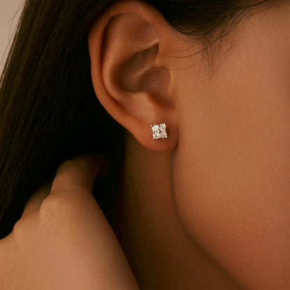 MQ Sparkle with Moissanite: Affordable Brilliance for Women's Earrings