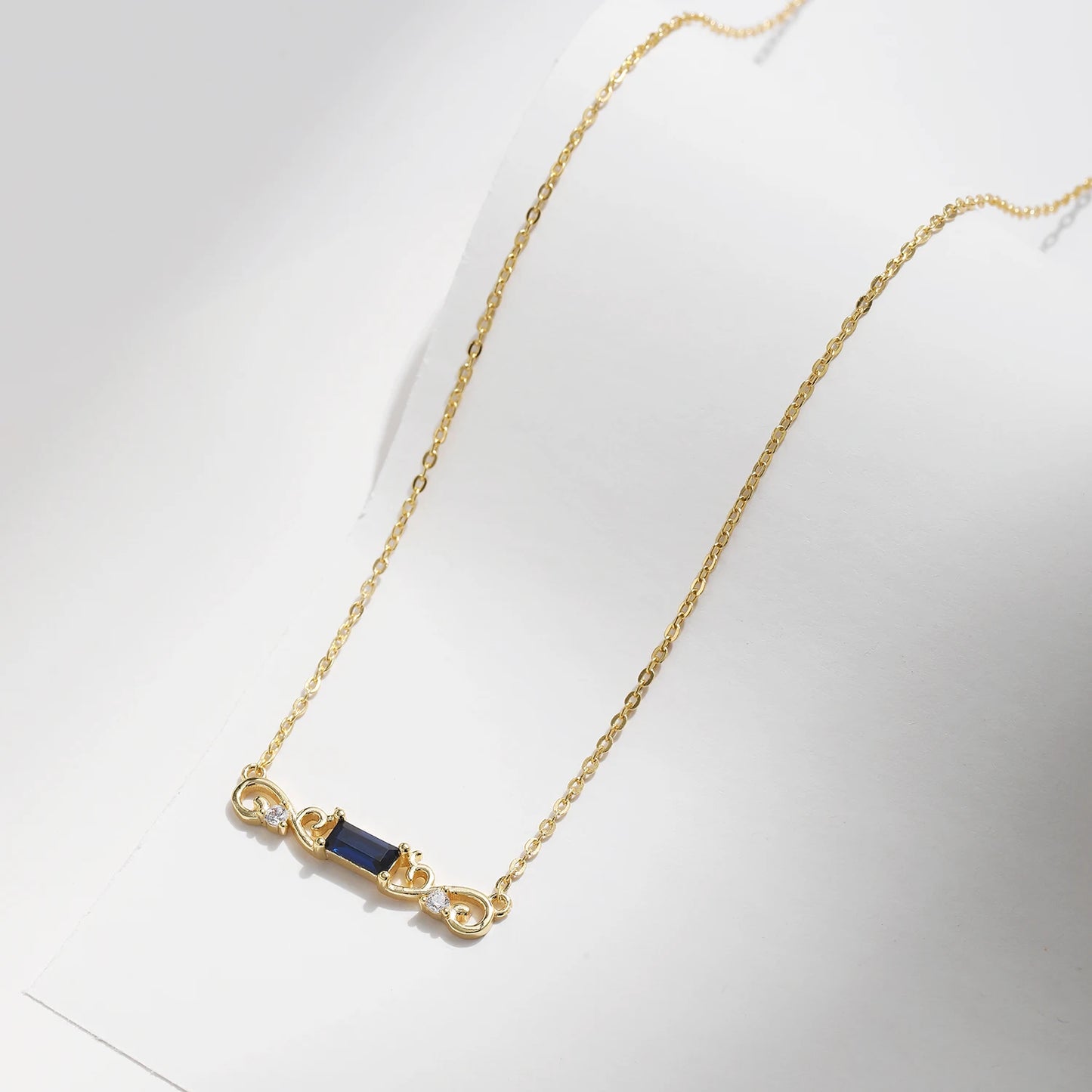 Stunning Blue Necklace: MQ 925 Silver for Women