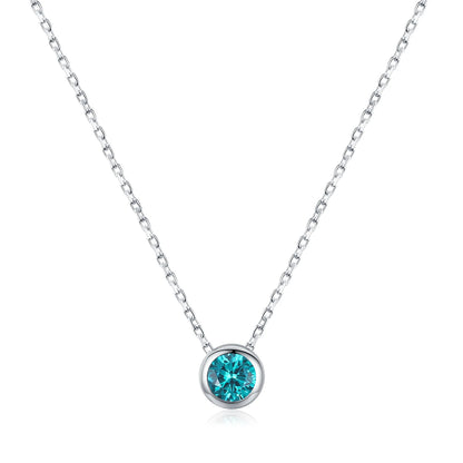 Elegant MQ 925 Silver Round Necklace