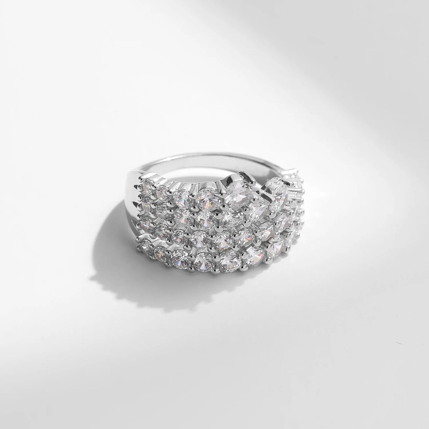 Luxurious MQ 925 Silver Zirconia Ring - Elevate Your Style
