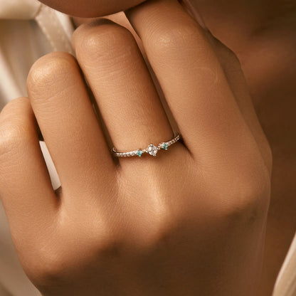 Stylish & Elegant MQ 925 Silver Women's Ring - Simple & Basic Design